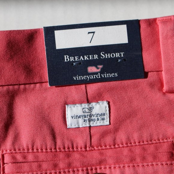 Vineyard Vines Boys 7 Shorts Pink Embroidery - Picture 3 of 6